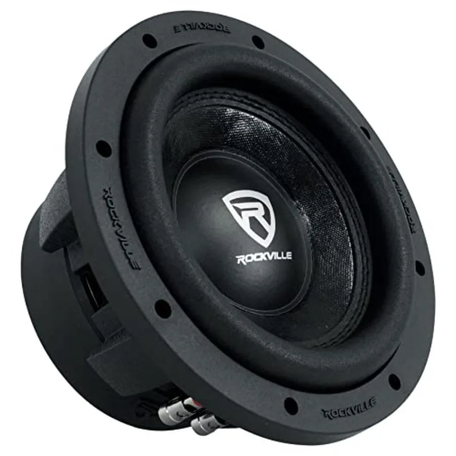 Car audio subwoofer for vehicle installation, black polypropylene cone, 8-inch dual 4-ohm voice coil, 1400W peak power and 350W
Car audio subwoofer for vehicle installation, black polypropylene cone, 8-inch dual 4-ohm voice coil, 1400W peak power and 350W
