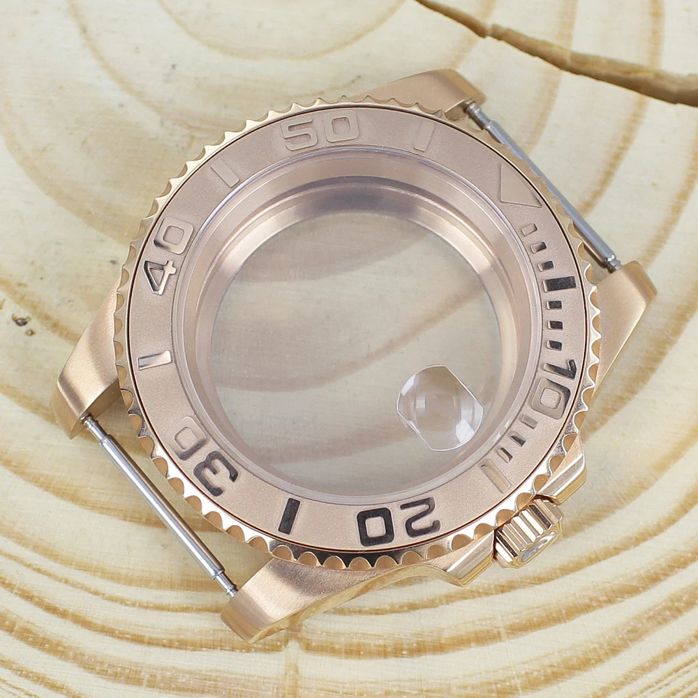 40mm Rose Gold Yacht Design Style Watch PVD Case Sapphire Crystal For Nh35 Nh36 NH34 4R36 Movement ceramic bezel Dive 316L MOD
40mm Rose Gold Yacht Design Style Watch PVD Case Sapphire Crystal For Nh35 Nh36 NH34 4R36 Movement ceramic bezel Dive 316L MOD