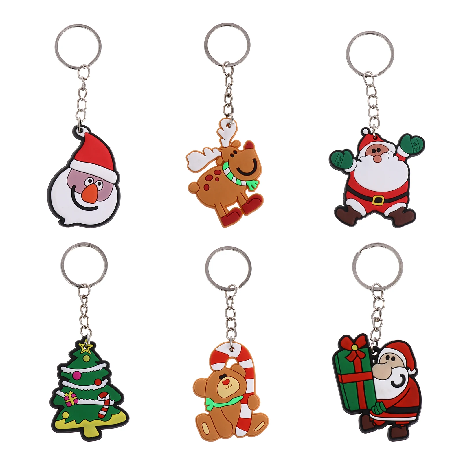 30 Pcs Santa Claus Keychain Christmas Gift Decorations PVC Soft Material Key Rings Bag Pendant Holiday Accessories
30 Pcs Santa Claus Keychain Christmas Gift Decorations PVC Soft Material Key Rings Bag Pendant Holiday Accessories