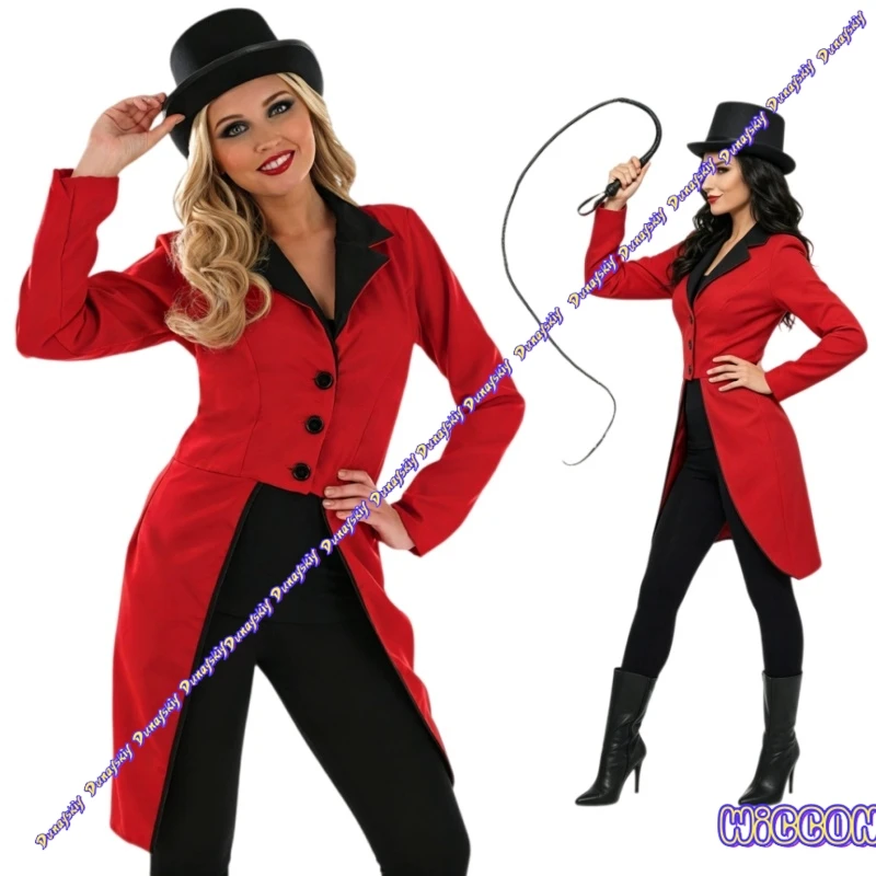 Medieval Vintage Womens Circus Ringmaster Costume Lion Tamer Halloween Cosplay Tassel Bodysuit Party Stage Performance
Medieval Vintage Womens Circus Ringmaster Costume Lion Tamer Halloween Cosplay Tassel Bodysuit Party Stage Performance