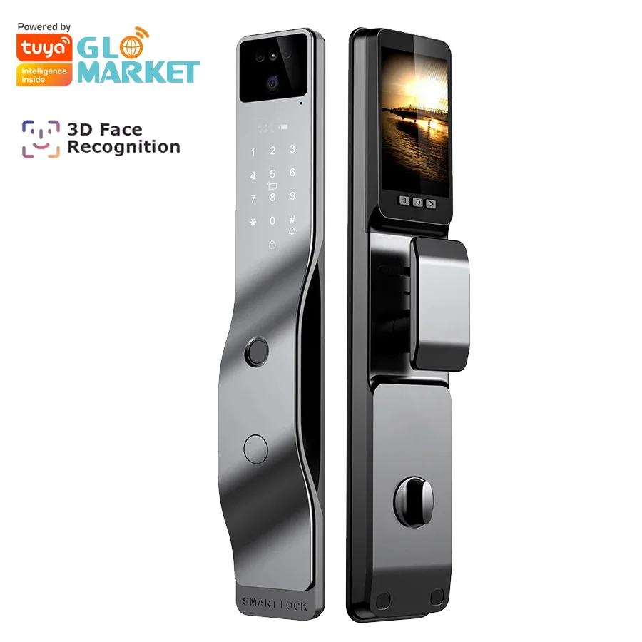 Glomarket Tuya Fingerprint Smart Door Lock 3d Face Recognition Lock With Camera Electric Digital Biometric Door Smart Lock
Glomarket Tuya Fingerprint Smart Door Lock 3d Face Recognition Lock With Camera Electric Digital Biometric Door Smart Lock