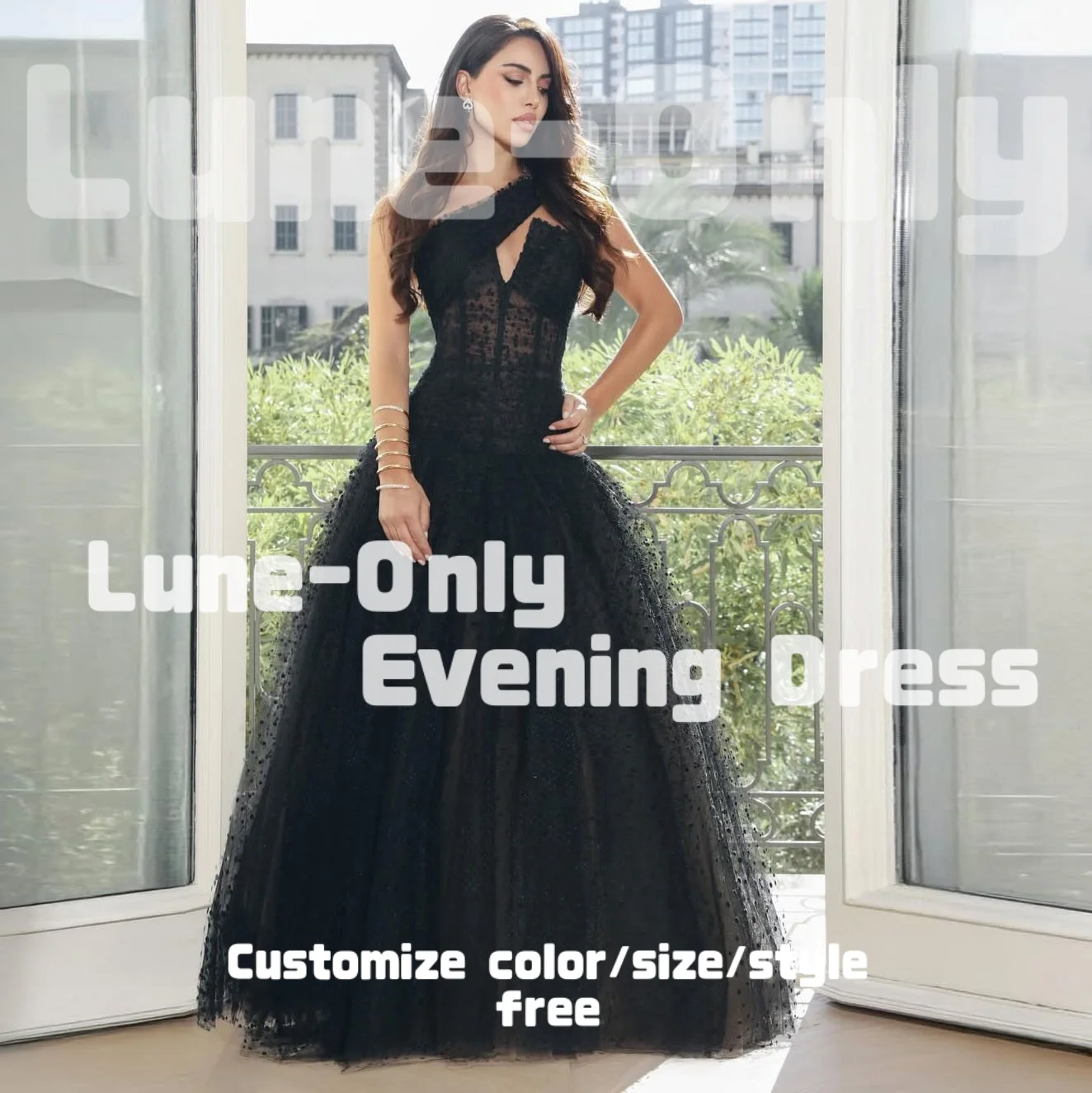 Черные вечерние платья в горошек на одно плечо по индивидуальному заказу для торжественных случаев, тюлевое винтажное платье без рукавов для выпускного вечера, вечернее платье
Черные вечерние платья в горошек на одно плечо по индивидуальному заказу для торжественных случаев, тюлевое винтажное платье без рукавов для выпускного вечера, вечернее платье