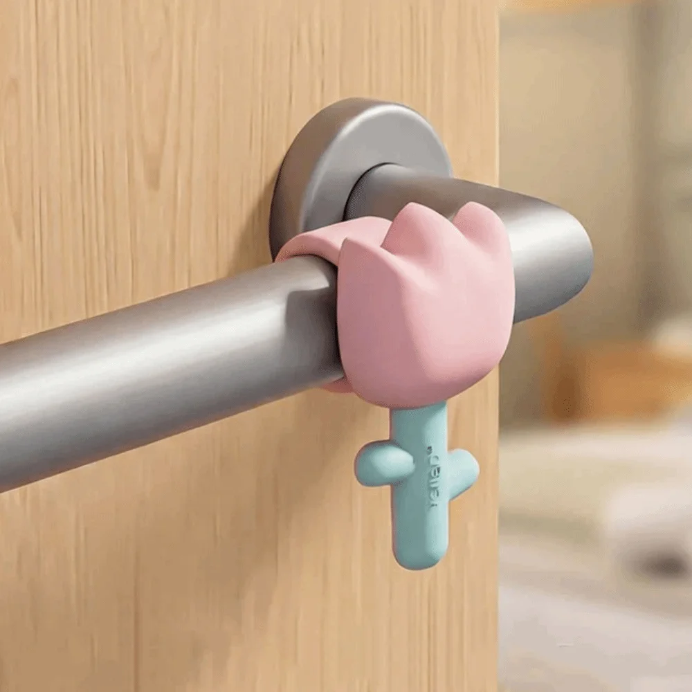 Doorstop Anti Slip Door Knob Cover Anti-Collision Tulip Silicone Doorknob Sleeve Door Handle Gloves Living Room Anti-collision
Doorstop Anti Slip Door Knob Cover Anti-Collision Tulip Silicone Doorknob Sleeve Door Handle Gloves Living Room Anti-collision