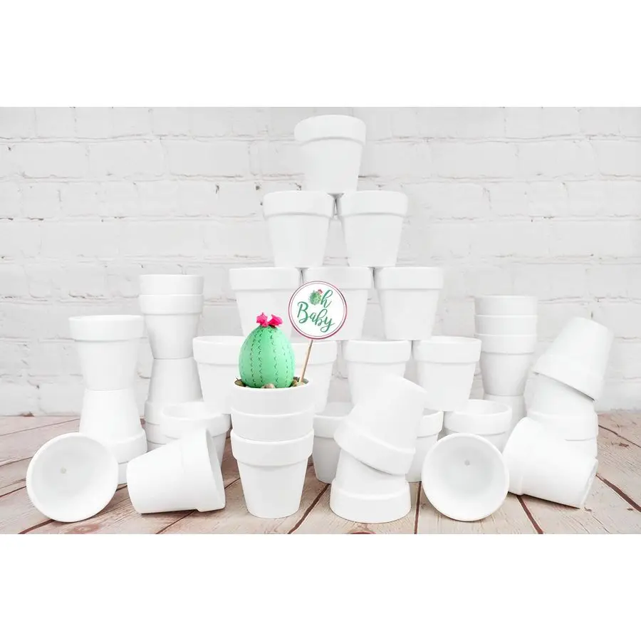 Набор белых терракотовых горшков 2,5 дюйма, мини-глиняные горшки с дренажными отверстиями, для рассады цветов, суккулентов, рукоделия
Набор белых терракотовых горшков 2,5 дюйма, мини-глиняные горшки с дренажными отверстиями, для рассады цветов, суккулентов, рукоделия