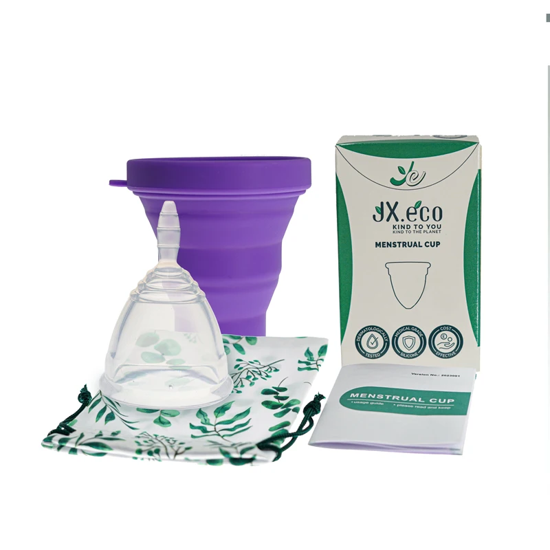 Menstrual Cup Foldable Cup Portable and Reusable Case Sterilization Kit Menstrual Period Cup for Women Feminine Hygiene Product
Menstrual Cup Foldable Cup Portable and Reusable Case Sterilization Kit Menstrual Period Cup for Women Feminine Hygiene Product