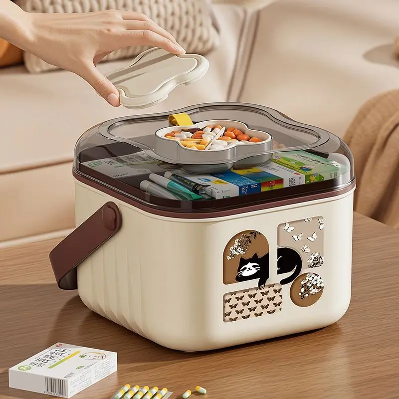 Home Medical Kit - Large Capacity Drug Storage - Medical Sealed Portable Small Medicine Box
Home Medical Kit - Large Capacity Drug Storage - Medical Sealed Portable Small Medicine Box
