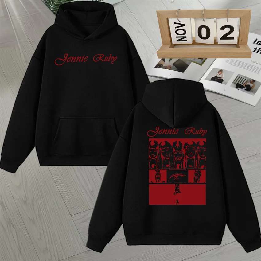 2025 Jennie Ruby Album Hoodie Y2k kpop Style Double Sided Print Sweatshirt Unisex Long sleeve Autumn Winter Men Women Sweatshirt
2025 Jennie Ruby Album Hoodie Y2k kpop Style Double Sided Print Sweatshirt Unisex Long sleeve Autumn Winter Men Women Sweatshirt