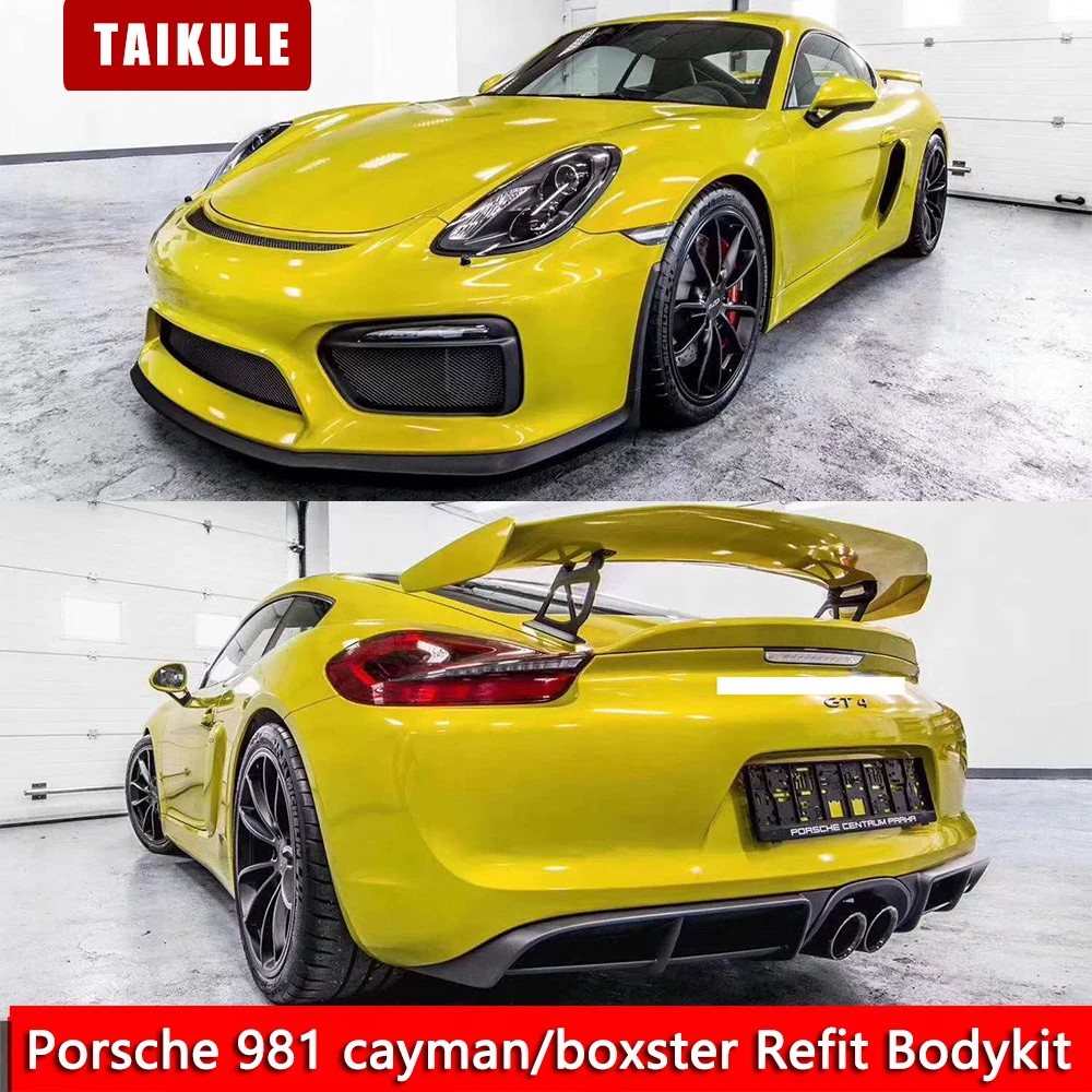 Для 2013-2015 Porsche 981 cayman/boxster Refit GT4 Bodykit передний бампер задний диффузор боковые вентиляционные отверстия Тайвань-an PP Primer
Для 2013-2015 Porsche 981 cayman/boxster Refit GT4 Bodykit передний бампер задний диффузор боковые вентиляционные отверстия Тайвань-an PP Primer