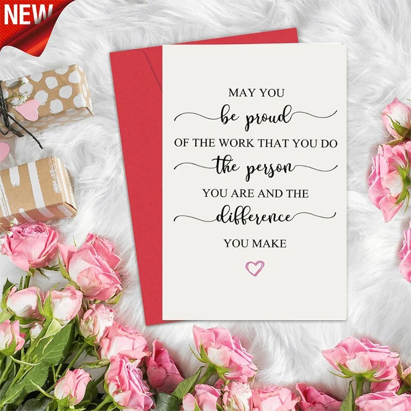 Inspirational Greeting Card, May You Be Proud of Your Work Yourself and Difference You Make Encouragement Card
Inspirational Greeting Card, May You Be Proud of Your Work Yourself and Difference You Make Encouragement Card