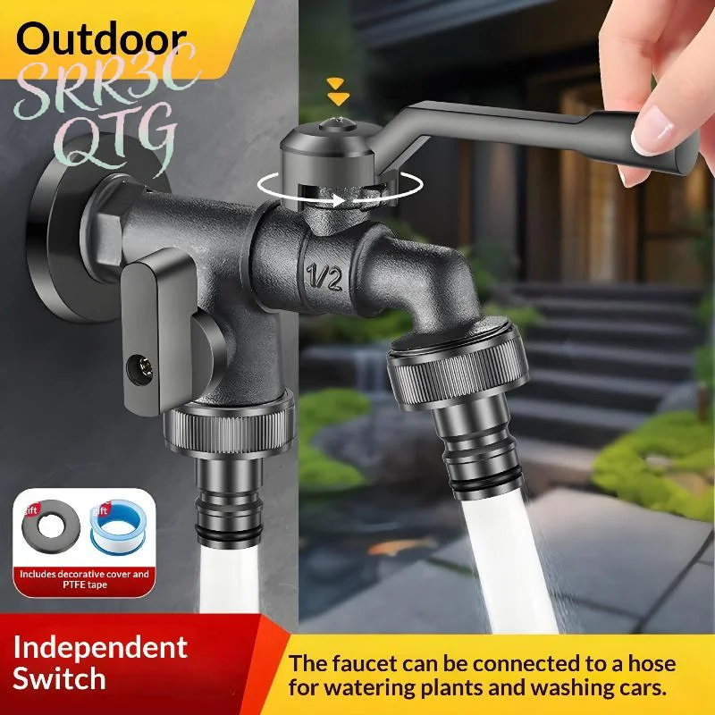Hot Outdoor Freeze Proof Zinc Alloy Dual Outlet Garden Water Faucet G1/2 Quick-connect Nipples Balcony Frost Protection Tap
Hot Outdoor Freeze Proof Zinc Alloy Dual Outlet Garden Water Faucet G1/2 Quick-connect Nipples Balcony Frost Protection Tap
