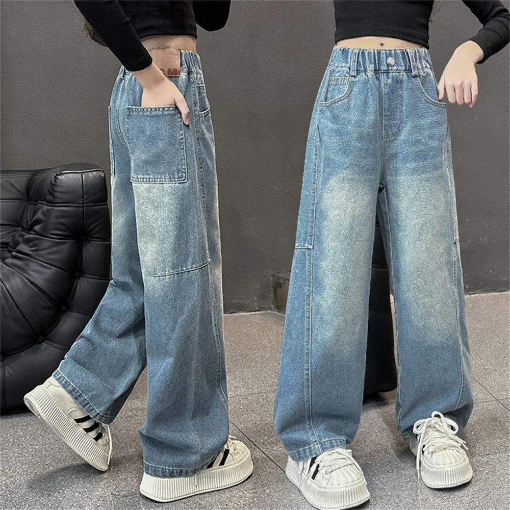 8820 Jeans Girls' Denim Wide Leg Pants Fashion Girls' Jeans Children's Jeans Kid's Casual Pants
8820 Jeans Girls' Denim Wide Leg Pants Fashion Girls' Jeans Children's Jeans Kid's Casual Pants