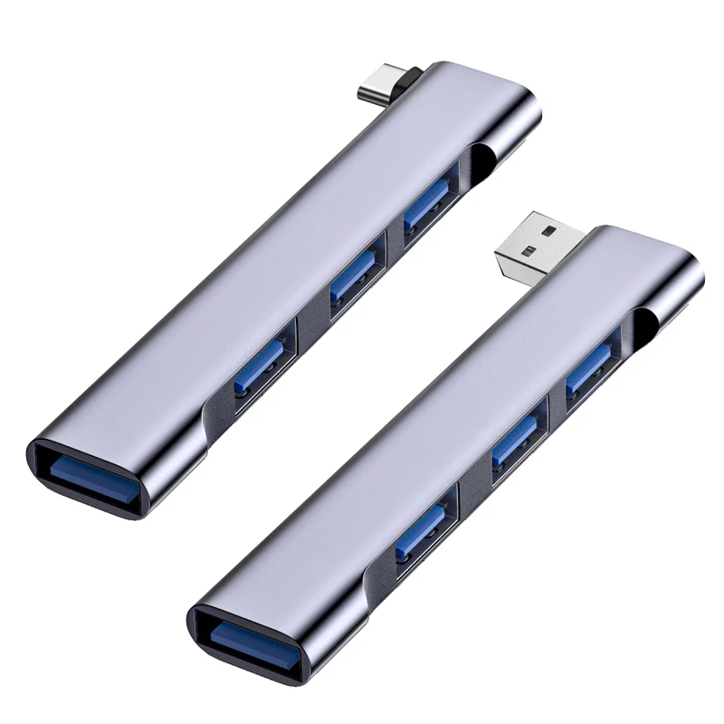 On Sale 90 Degree USB 3.0 C HUB Type C to 4 Port Splitter Adapter For Xiaomi Lenovo Macbook Pro 13 15 Air Pro PC Accessories
On Sale 90 Degree USB 3.0 C HUB Type C to 4 Port Splitter Adapter For Xiaomi Lenovo Macbook Pro 13 15 Air Pro PC Accessories