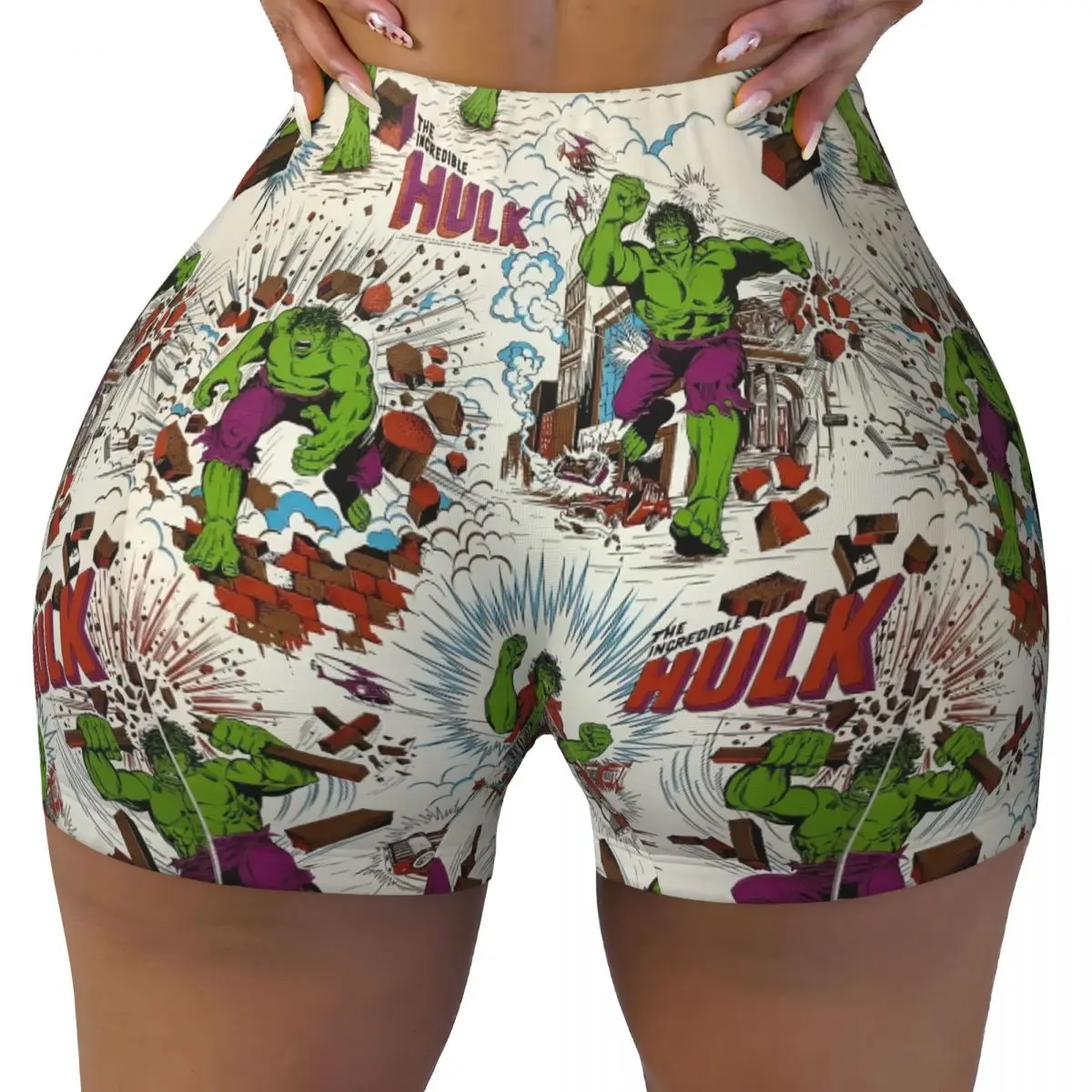 Изготовленные на заказ байкерские шорты для бега и тренировок Hulk Comic Art для женщин, спортивные шорты для йоги
Изготовленные на заказ байкерские шорты для бега и тренировок Hulk Comic Art для женщин, спортивные шорты для йоги