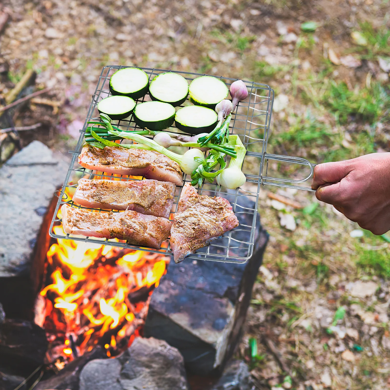 2pcs Stainless Steel Barbecue Net Square Foldable Grill For Outdoor Bbq Picnic Supplies Durable Easy Clean Cooking Tool
2pcs Stainless Steel Barbecue Net Square Foldable Grill For Outdoor Bbq Picnic Supplies Durable Easy Clean Cooking Tool