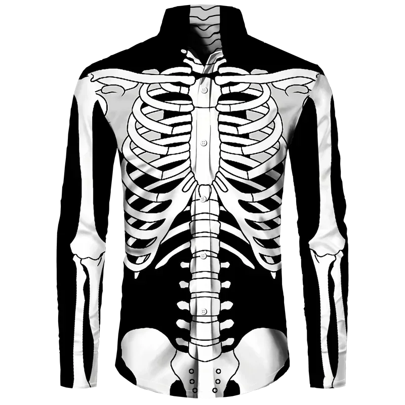 Horror Skeleton 3D Print Shirts Spring Men Women Casual Fashion Streetwear Oversized Long Sleeve Shirt Tops Blouse Man Clothing
Horror Skeleton 3D Print Shirts Spring Men Women Casual Fashion Streetwear Oversized Long Sleeve Shirt Tops Blouse Man Clothing
