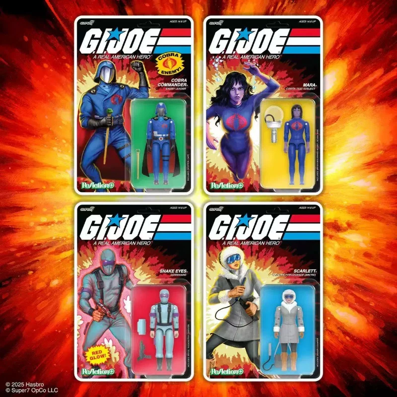 Super7 G.I. Joe Reaction Cobra Commander Snake Eyes Mara Action Figure Trendy Toy Collectible Doll Gift Desktop Ornament
Super7 G.I. Joe Reaction Cobra Commander Snake Eyes Mara Action Figure Trendy Toy Collectible Doll Gift Desktop Ornament