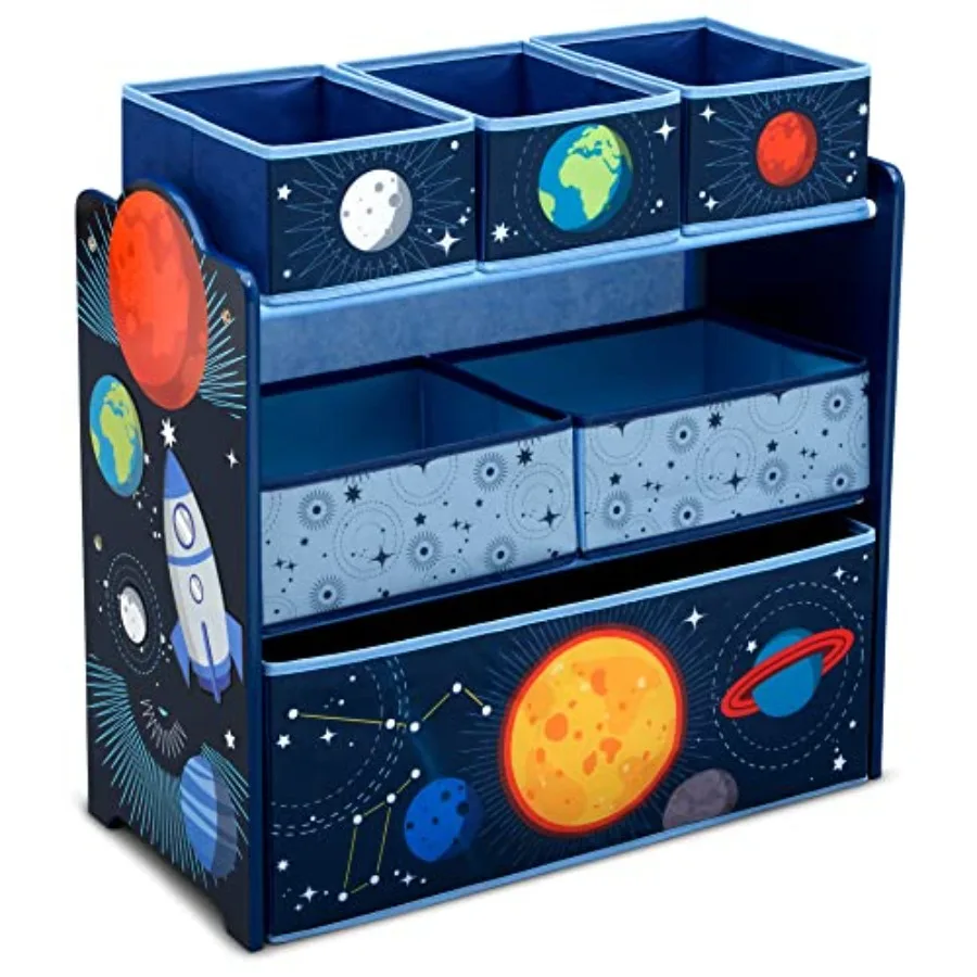 Delta Space Adventures Design and Store 6 Bin Toy Storage Organizer - Greenguard Gold Certified, Blue
Delta Space Adventures Design and Store 6 Bin Toy Storage Organizer - Greenguard Gold Certified, Blue
