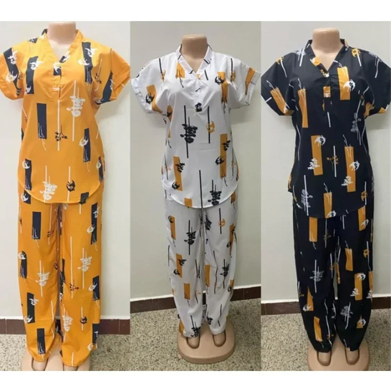 New Two Piece Set Woman Shirt Tracksuit Set Summer Top Matching Sets African Fashion Pants Set Women Blouse Straight Trousers
New Two Piece Set Woman Shirt Tracksuit Set Summer Top Matching Sets African Fashion Pants Set Women Blouse Straight Trousers