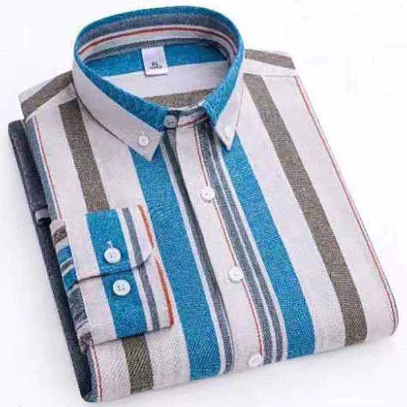 2024 Spring and Autumn New Fashion Trend Sports Striped Long-Sleeved Shirt Men's Casual Relaxed Comfortable Breathable Shirt
2024 Spring and Autumn New Fashion Trend Sports Striped Long-Sleeved Shirt Men's Casual Relaxed Comfortable Breathable Shirt