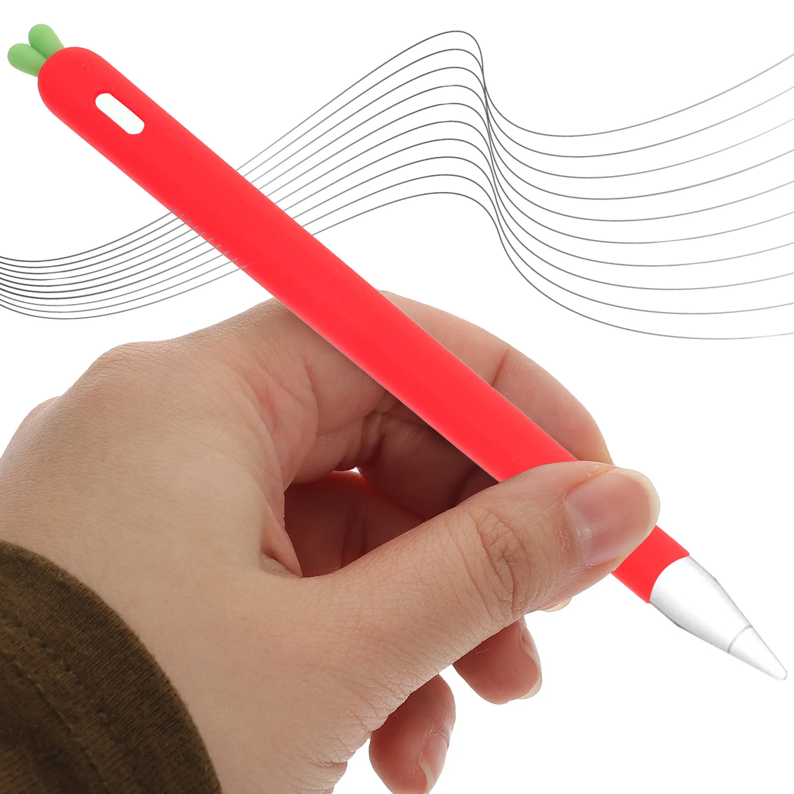 Carrot Shaped Stylus Sleeve Cover Red Pencil 2 Grip Holder Anti Slip Texture Ergonomic Design Wrist Fatigue Reduction
Carrot Shaped Stylus Sleeve Cover Red Pencil 2 Grip Holder Anti Slip Texture Ergonomic Design Wrist Fatigue Reduction