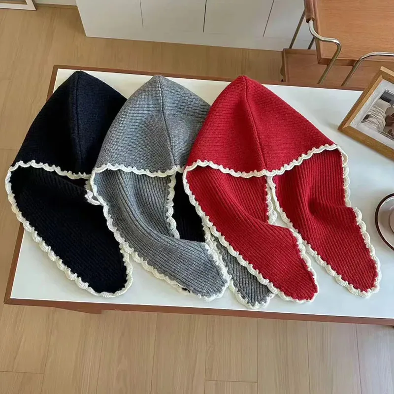 Autumn Winter Balaclava Hat for Women Warm Hand Made Lace Beanie Knitted Hat Soft Shawl Christmas Gift Versatile Fashion
Autumn Winter Balaclava Hat for Women Warm Hand Made Lace Beanie Knitted Hat Soft Shawl Christmas Gift Versatile Fashion