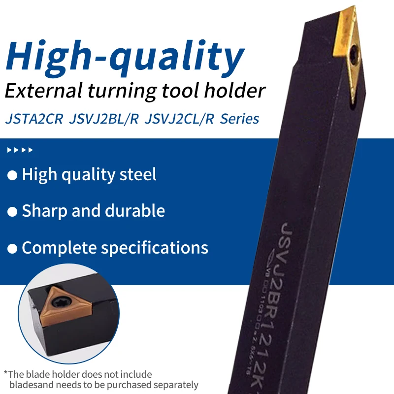 Держатель инструмента для внешней токарной обработки токарного станка с ЧПУ Duo Martap JSTA2CR/JSVJ2BL/JSVJ2CL/R, держатель токарного инструмента без отклонения головки 
Держатель инструмента для внешней токарной обработки токарного станка с ЧПУ Duo Martap JSTA2CR/JSVJ2BL/JSVJ2CL/R, держатель токарного инструмента без отклонения головки