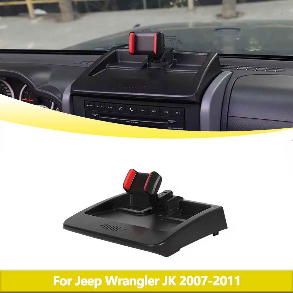Phone Holder Stand Dashboard Storage Box for Jeep Wrangler JK 2007 2008 2009 2010 2011 Black Car Interior Accessories
Phone Holder Stand Dashboard Storage Box for Jeep Wrangler JK 2007 2008 2009 2010 2011 Black Car Interior Accessories