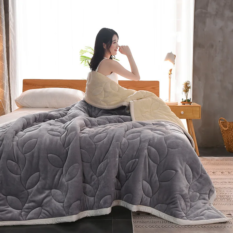 Double Layer Thickened Flannel Blanket, Autumn And Winter Cotton Blanket Warm Blanket Single Or Double Person Blanket
Double Layer Thickened Flannel Blanket, Autumn And Winter Cotton Blanket Warm Blanket Single Or Double Person Blanket