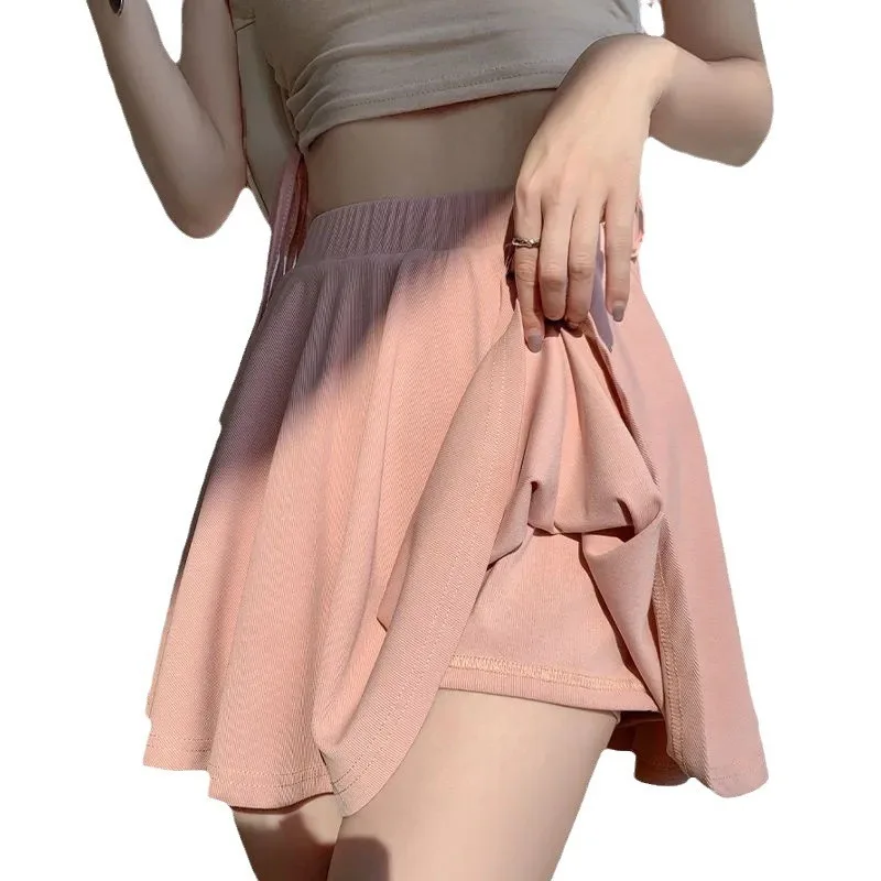 Women's High Waist A-Line Skirt With Safety Shorts Pleated Casual Mini Skirt
Women's High Waist A-Line Skirt With Safety Shorts Pleated Casual Mini Skirt