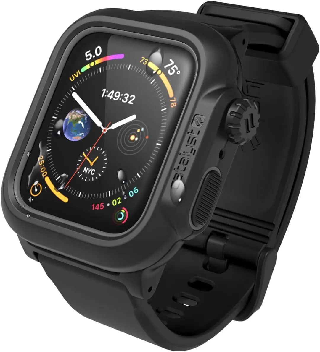 Waterproof Case for Apple Watch Series SE 6/5/4 44mm, 165ft Dive Shockproof Silicone Band, Microfiber Cloth
Waterproof Case for Apple Watch Series SE 6/5/4 44mm, 165ft Dive Shockproof Silicone Band, Microfiber Cloth