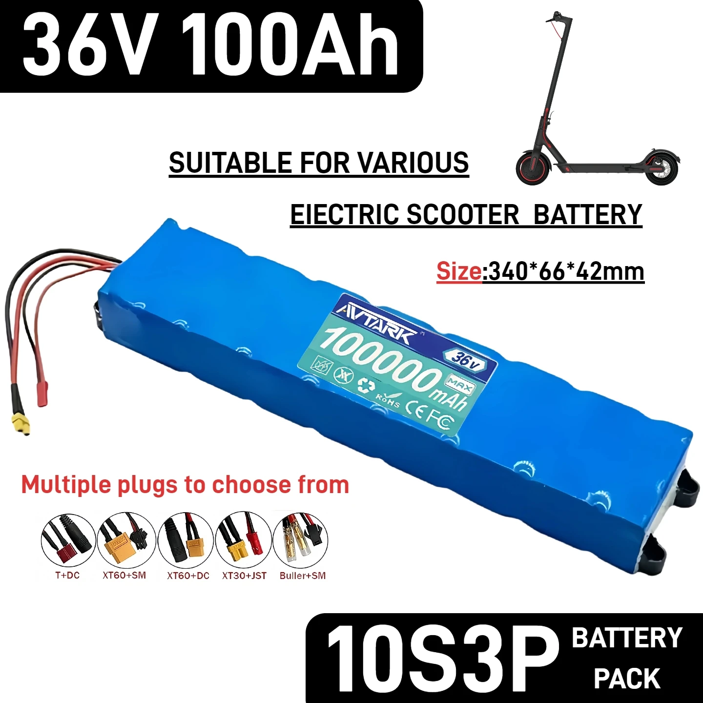 【FAST DELIVERY】Original 36V 100000mAh 10S3P Battery Pack, for Xiaomi electric scooter Special Battery, 100000mAh Longer life
【FAST DELIVERY】Original 36V 100000mAh 10S3P Battery Pack, for Xiaomi electric scooter Special Battery, 100000mAh Longer life