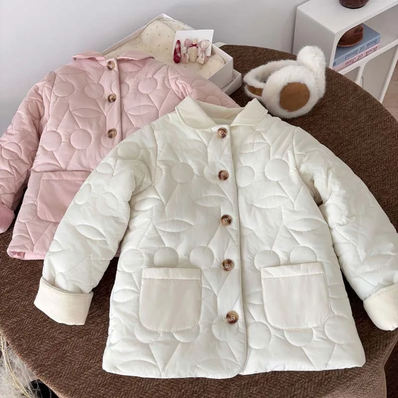 Детская осенне-зимняя куртка из вишневого хлопка для девочек 25, плотная флисовая теплая ветрозащитная верхняя одежда, пуховые парки, верхняя одежда, пальто
Детская осенне-зимняя куртка из вишневого хлопка для девочек 25, плотная флисовая теплая ветрозащитная верхняя одежда, пуховые парки, верхняя одежда, пальто