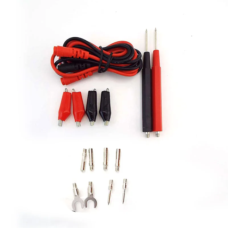 Instrument 16pcs/set Needle Tip 4mm tools Probe Test Leads Alligator Clip cord Wire Pen Cable Assortment for Digital Multimeter
Instrument 16pcs/set Needle Tip 4mm tools Probe Test Leads Alligator Clip cord Wire Pen Cable Assortment for Digital Multimeter