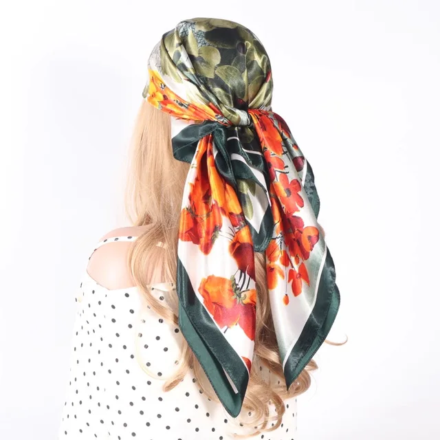 Luxury Floral Square Scarf Soft Satin Imitation Silk Scarves For Women Bandanas Elegant Hijab Neckerchief Beach Shawl Wraps
Luxury Floral Square Scarf Soft Satin Imitation Silk Scarves For Women Bandanas Elegant Hijab Neckerchief Beach Shawl Wraps