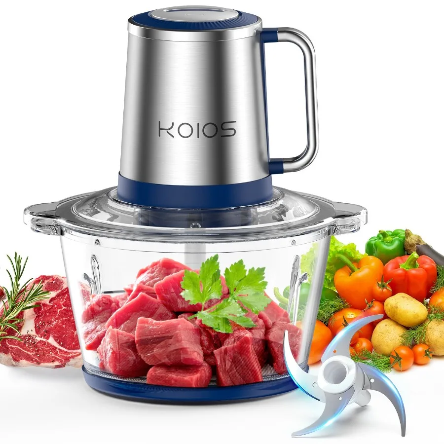 Электрический измельчитель KOIOS, комбайн для овощей, мясорубка, миксер, 2 л, стеклянная прозрачная чаша
Электрический измельчитель KOIOS, комбайн для овощей, мясорубка, миксер, 2 л, стеклянная прозрачная чаша