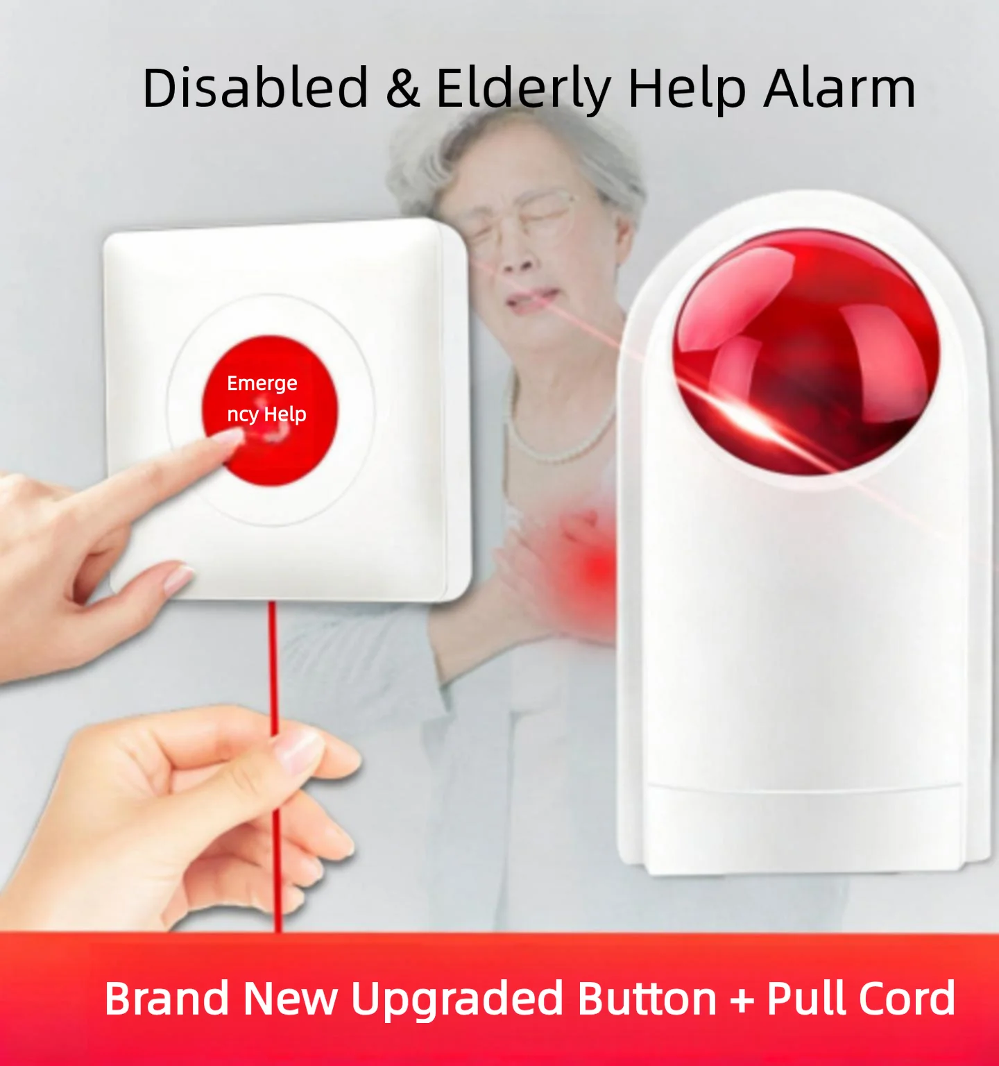 Wireless Emergency Call Button for Accessible Restrooms – Low-Power Elderly Distress Alarm with Audible and Visual Alerts
Wireless Emergency Call Button for Accessible Restrooms – Low-Power Elderly Distress Alarm with Audible and Visual Alerts