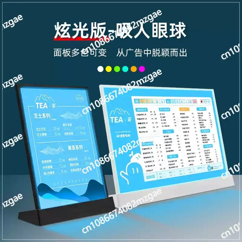 Glowing Menu Board A4 A3 Acrylic Table Stand Customizable Price List Holder for Cafe
Glowing Menu Board A4 A3 Acrylic Table Stand Customizable Price List Holder for Cafe
