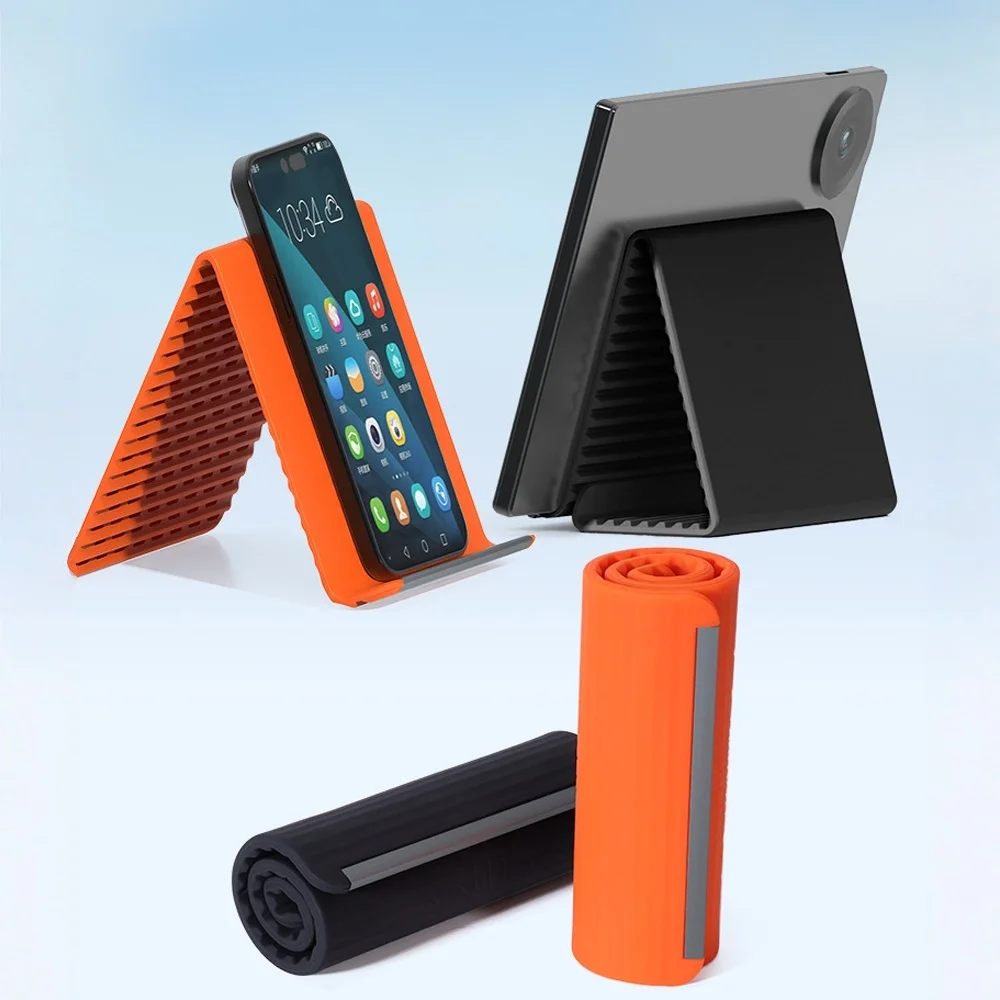 Flexible Phone Stand Foldable Silicone Desktop Tablet Laptop Holder Portable Adjustable Universal Holder for Travel Office Bed
Flexible Phone Stand Foldable Silicone Desktop Tablet Laptop Holder Portable Adjustable Universal Holder for Travel Office Bed