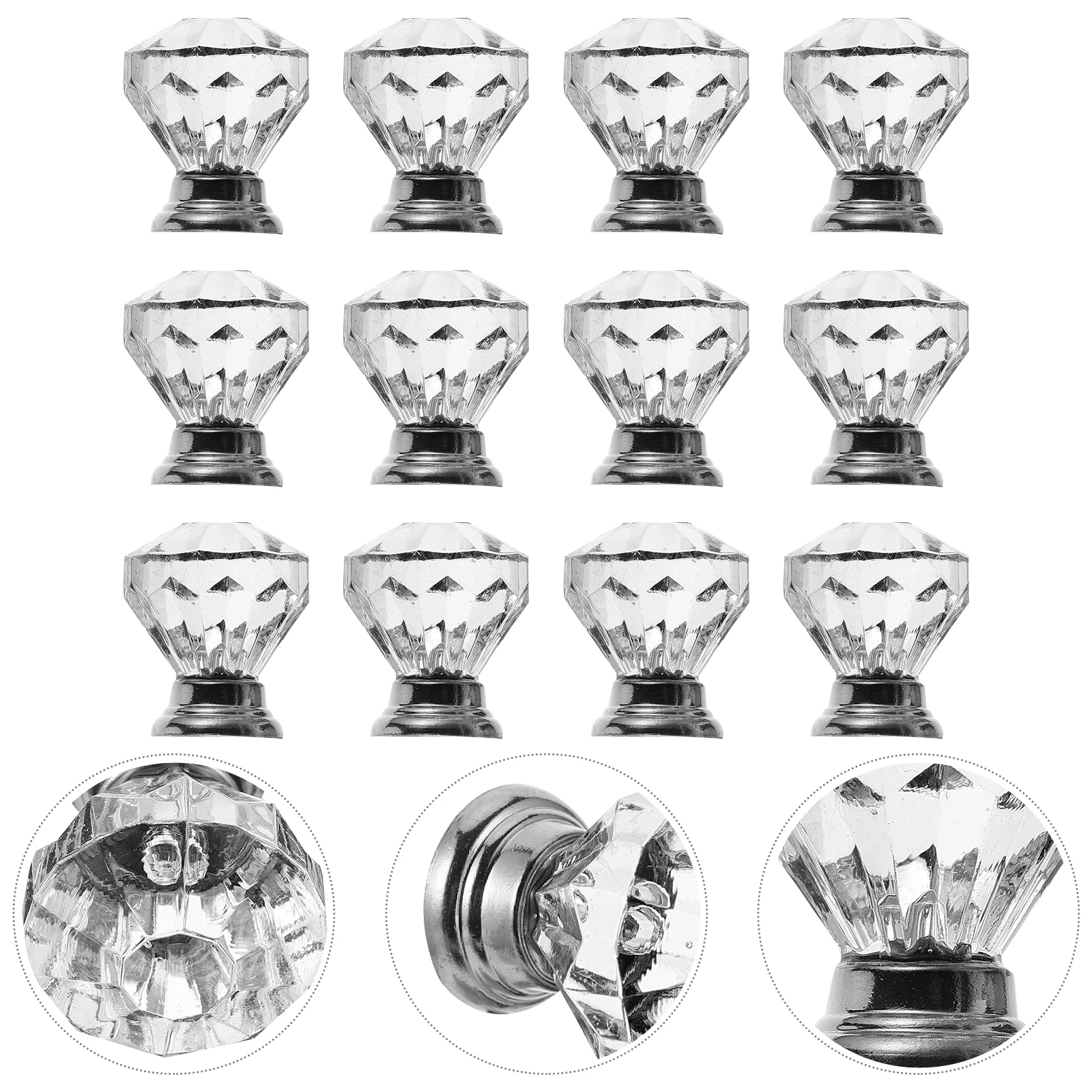 12Pcs Clear Crystal Glass Knobs Faceted Design Cabinet Handles for Drawer Cupboard Door Furniture Hardware Home Decorating
12Pcs Clear Crystal Glass Knobs Faceted Design Cabinet Handles for Drawer Cupboard Door Furniture Hardware Home Decorating