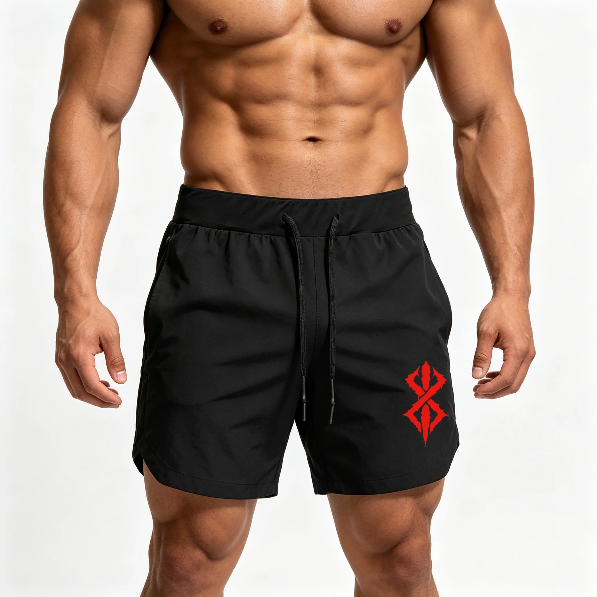 Men's Black Casual Shorts Red Tribal Print Quick Dry Streetwear Shorts Breathable Drawstring Sports Shorts for Gym & Daily Wear
Men's Black Casual Shorts Red Tribal Print Quick Dry Streetwear Shorts Breathable Drawstring Sports Shorts for Gym & Daily Wear