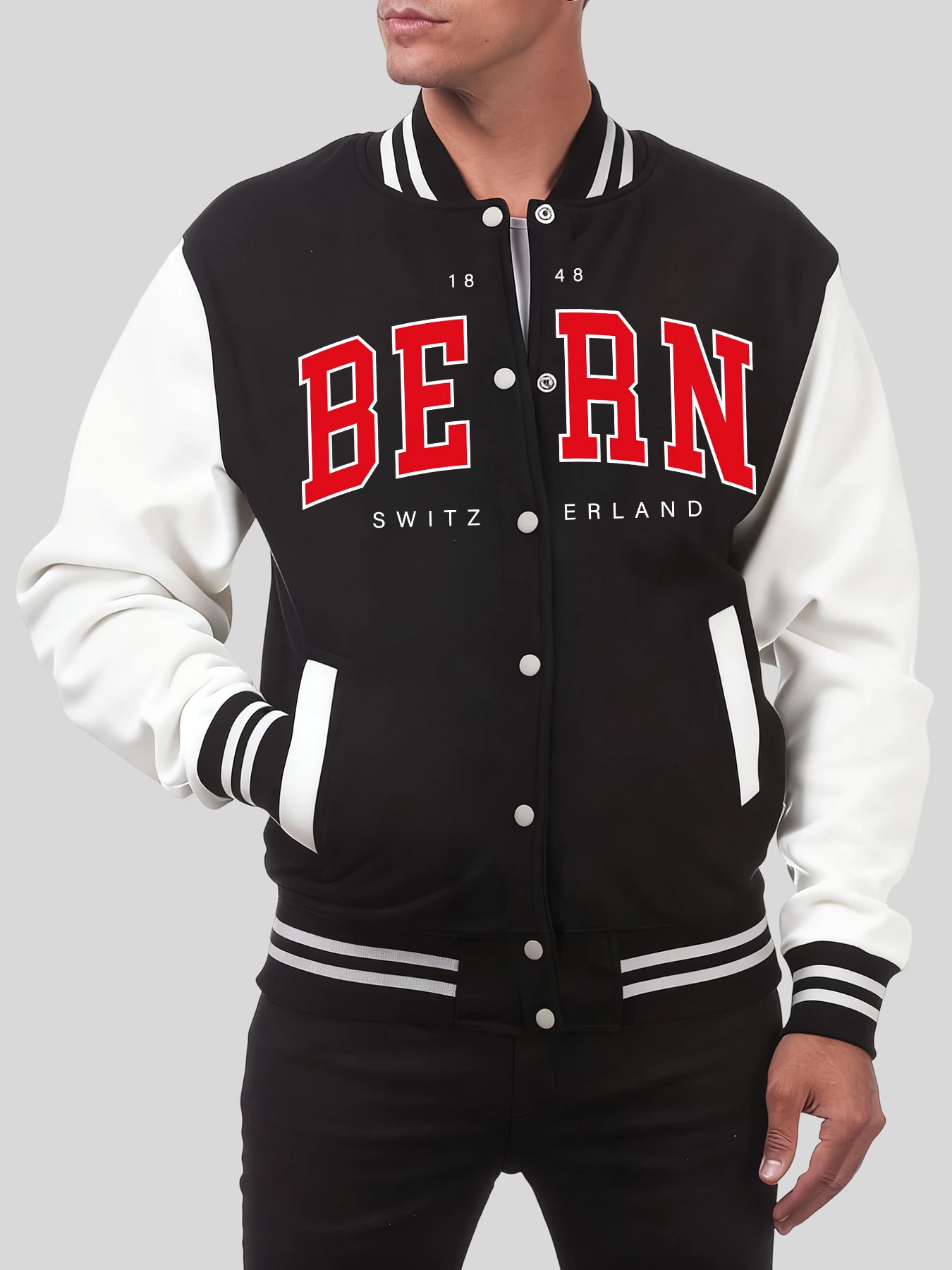 Bern Switzerland Letter Print Jacket Male Fashion Hip Hop Baseball Jersey Soft Fleece Coat Casual Loose Oversize Street Tops
Bern Switzerland Letter Print Jacket Male Fashion Hip Hop Baseball Jersey Soft Fleece Coat Casual Loose Oversize Street Tops