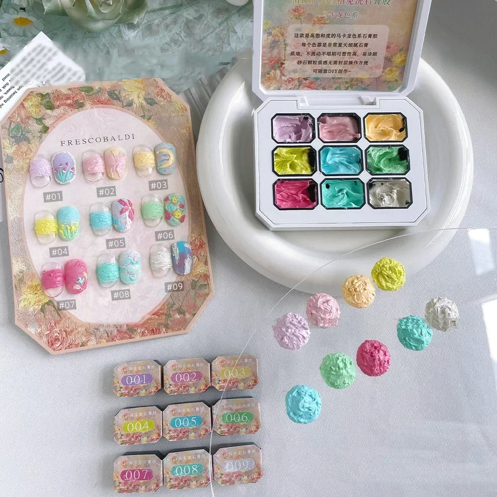 2.5gx9 Nail Drawing 3D Modeling Oil Paint Gel Polish No Wipe Glue Art Design DIY Flowers Painted Carved Nail Gel For Manicure
2.5gx9 Nail Drawing 3D Modeling Oil Paint Gel Polish No Wipe Glue Art Design DIY Flowers Painted Carved Nail Gel For Manicure