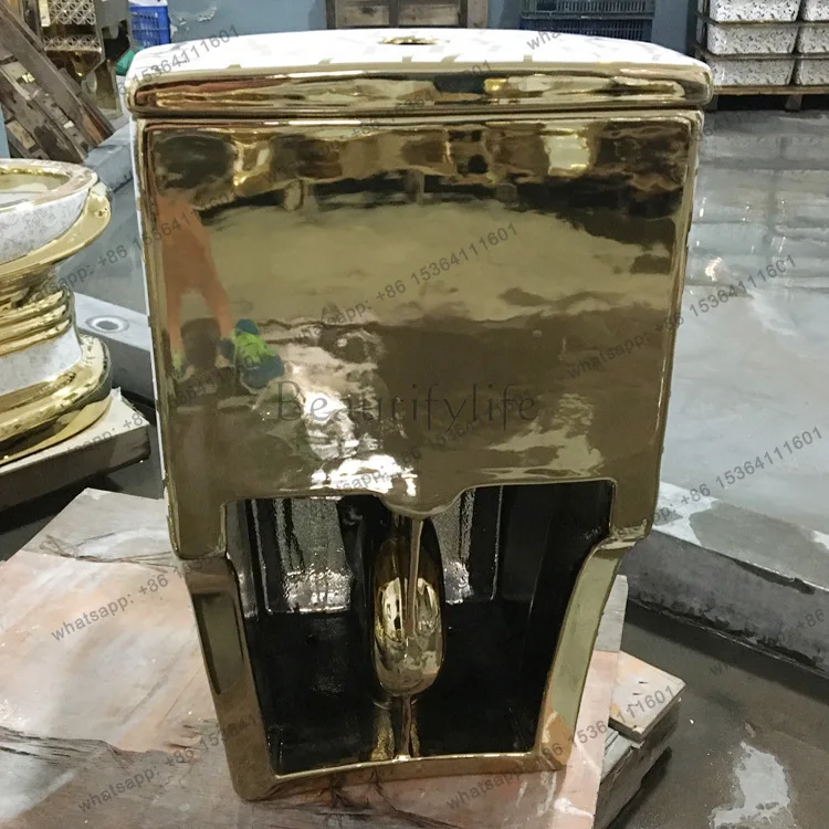 Local tyrant gold toilet electroplated gold toilet color
Local tyrant gold toilet electroplated gold toilet color