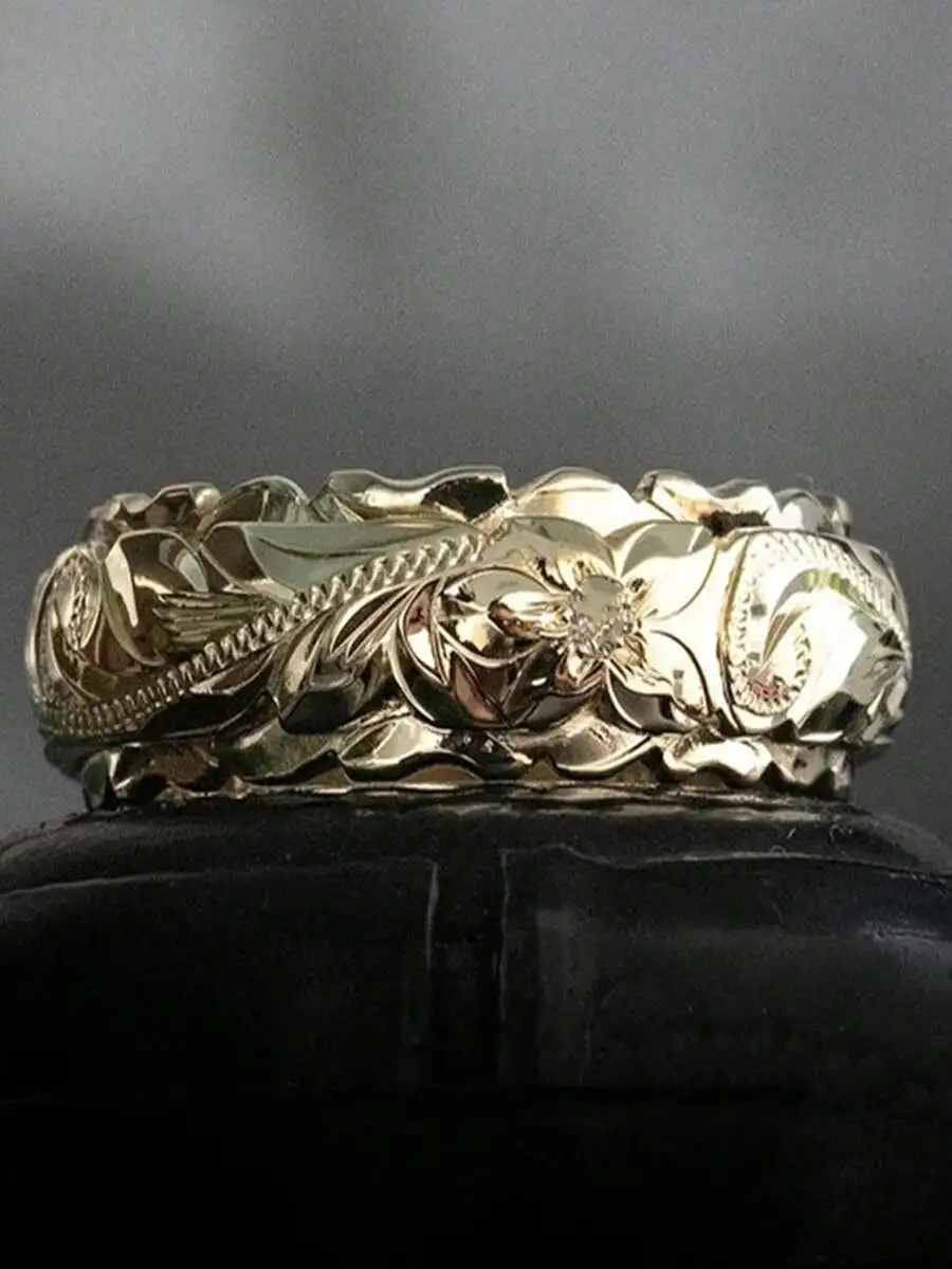 Floral Carved Fashion Ring For Women, Party Jewelry Accessory
Floral Carved Fashion Ring For Women, Party Jewelry Accessory