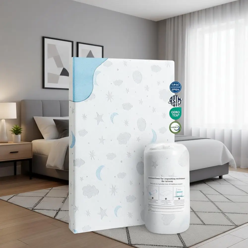 Дышащий матрас из пены с эффектом памяти для манежа со съемным моющимся чехлом для путешествий с младенцами и малышами
Дышащий матрас из пены с эффектом памяти для манежа со съемным моющимся чехлом для путешествий с младенцами и малышами