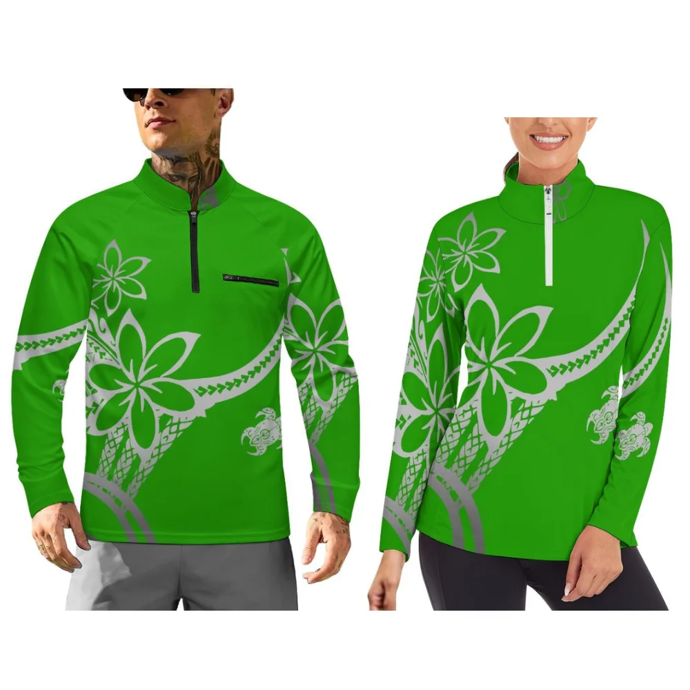 Спортивная пара с длинными рукавами и гавайским тропическим цветочным узором, воротником на молнии и настраиваемыми узорами
Спортивная пара с длинными рукавами и гавайским тропическим цветочным узором, воротником на молнии и настраиваемыми узорами