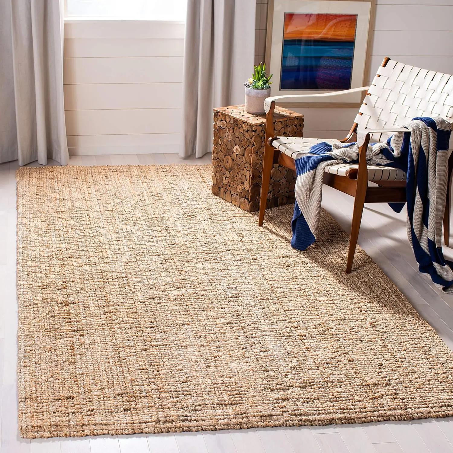 Natural Fiber Collection Area Rug - 5' X 8', Beige, Handmade Farmhouse Jute, I For High Traffic Areas In Living Room, Bedroom
Natural Fiber Collection Area Rug - 5' X 8', Beige, Handmade Farmhouse Jute, I For High Traffic Areas In Living Room, Bedroom