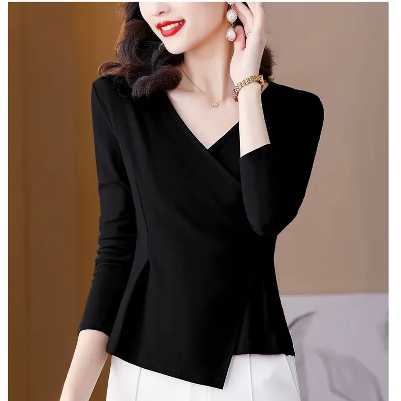 Новые осенние повседневные пуловеры, асимметричная рубашка, стильная однотонная блузка со свободными складками, нестандартная блузка, женская одежда 2025
Новые осенние повседневные пуловеры, асимметричная рубашка, стильная однотонная блузка со свободными складками, нестандартная блузка, женская одежда 2025
