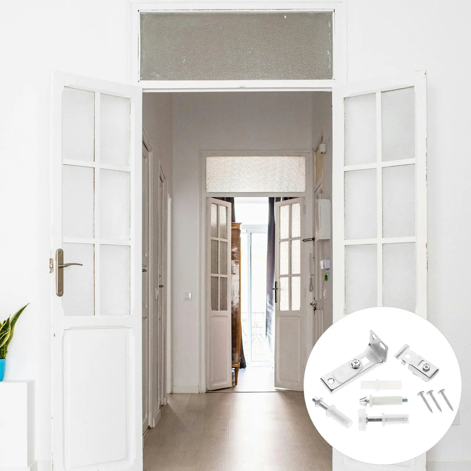 1Set Bifold Door Hardware Kit Folding Sliding Closet Door Repair Pivot Track Aluminium Alloy Rust Proof Smooth Operation
1Set Bifold Door Hardware Kit Folding Sliding Closet Door Repair Pivot Track Aluminium Alloy Rust Proof Smooth Operation