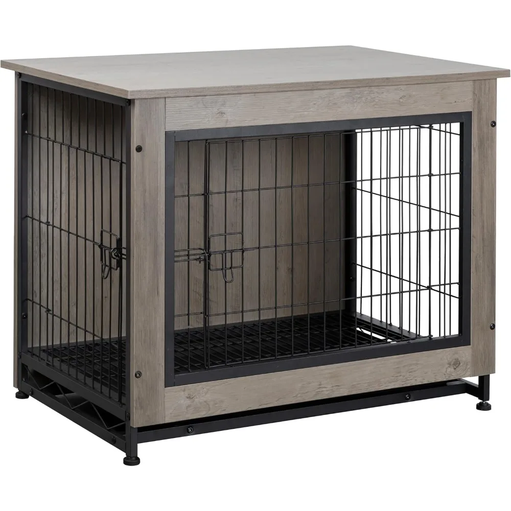 Shintenchi Wooden Dog Crate Furniture for Large Dog, L Double-Door Kennel Indoor with Removable Tray, End Table L Dog Crate
Shintenchi Wooden Dog Crate Furniture for Large Dog, L Double-Door Kennel Indoor with Removable Tray, End Table L Dog Crate